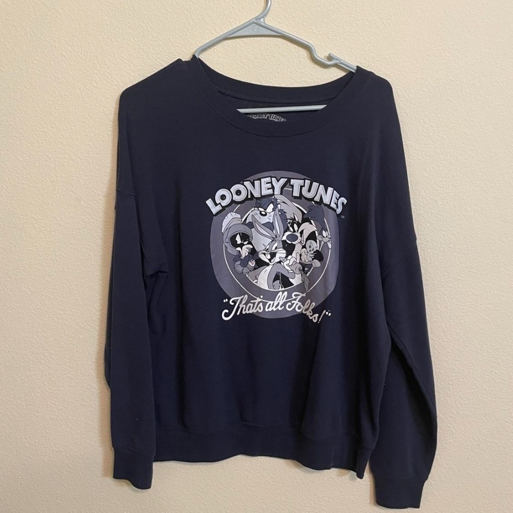 Looney tunes navy sweatshirt
